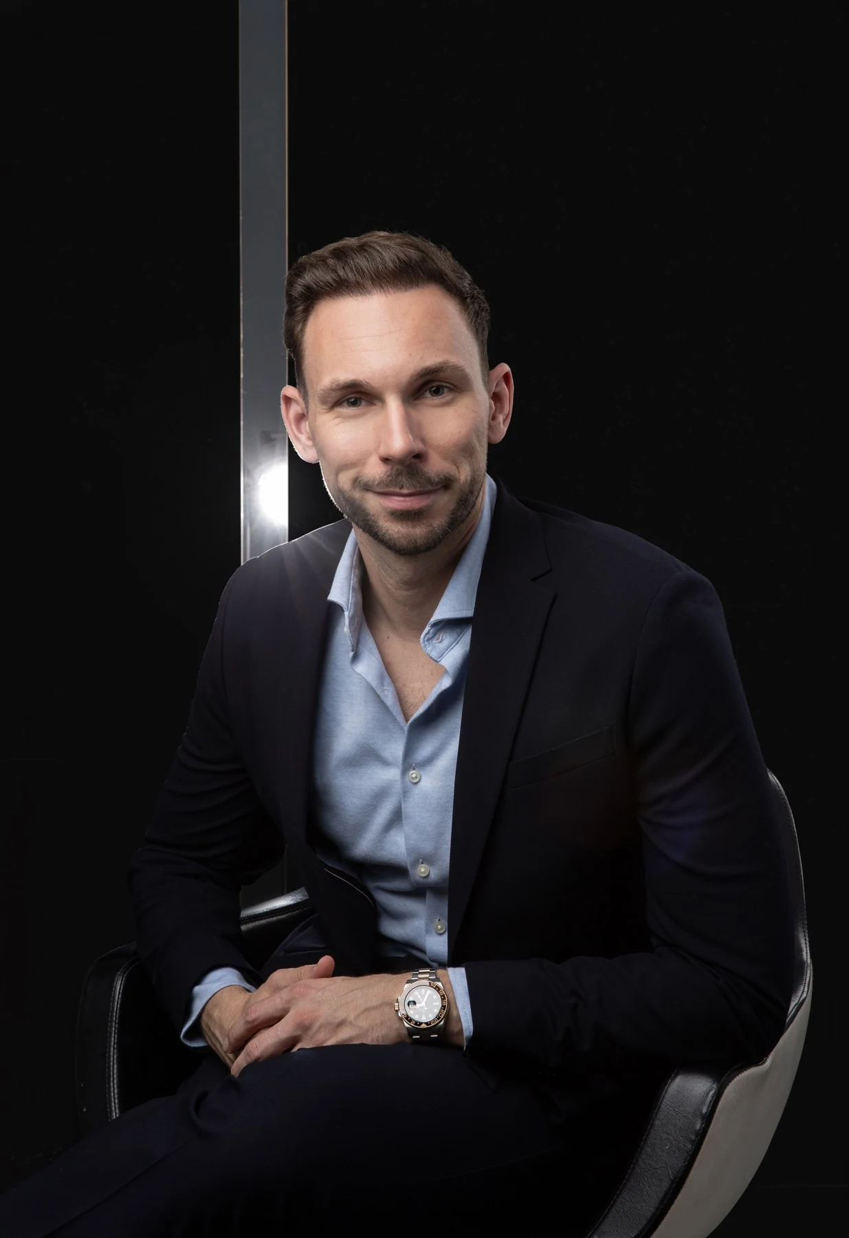 Dr. Patrick Stumpf im Sessel