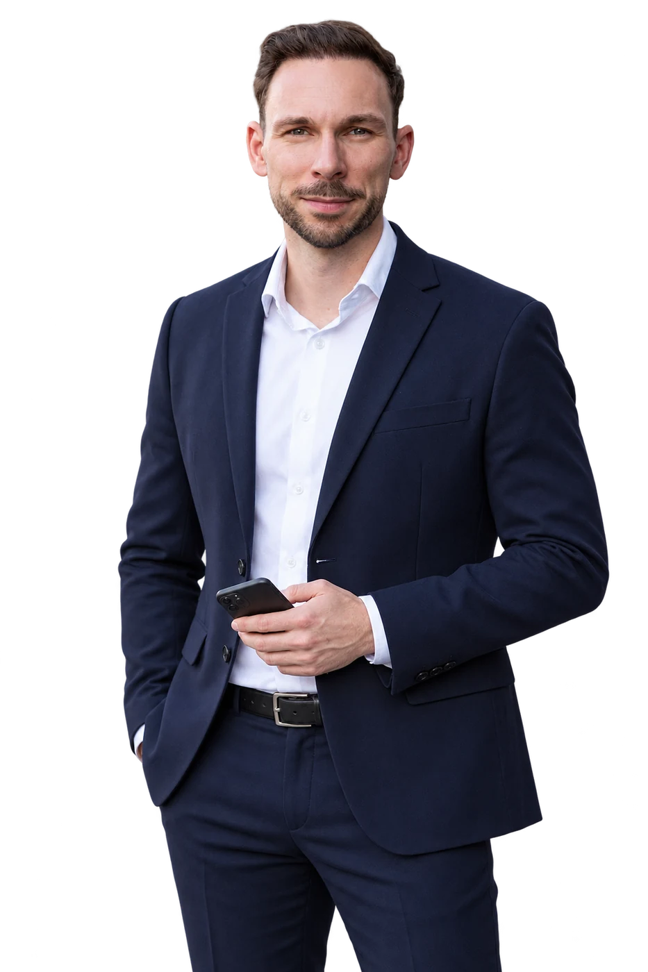 Illustration: Dr. Patrick Stumpf mit Smartphone