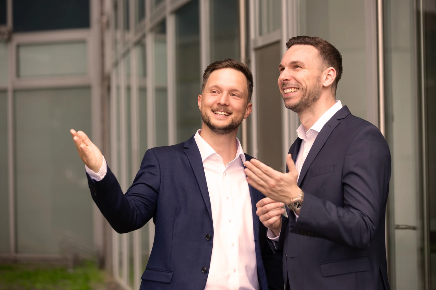 Johannes Müller und Dr. Patrick Stumpf im Gespräch